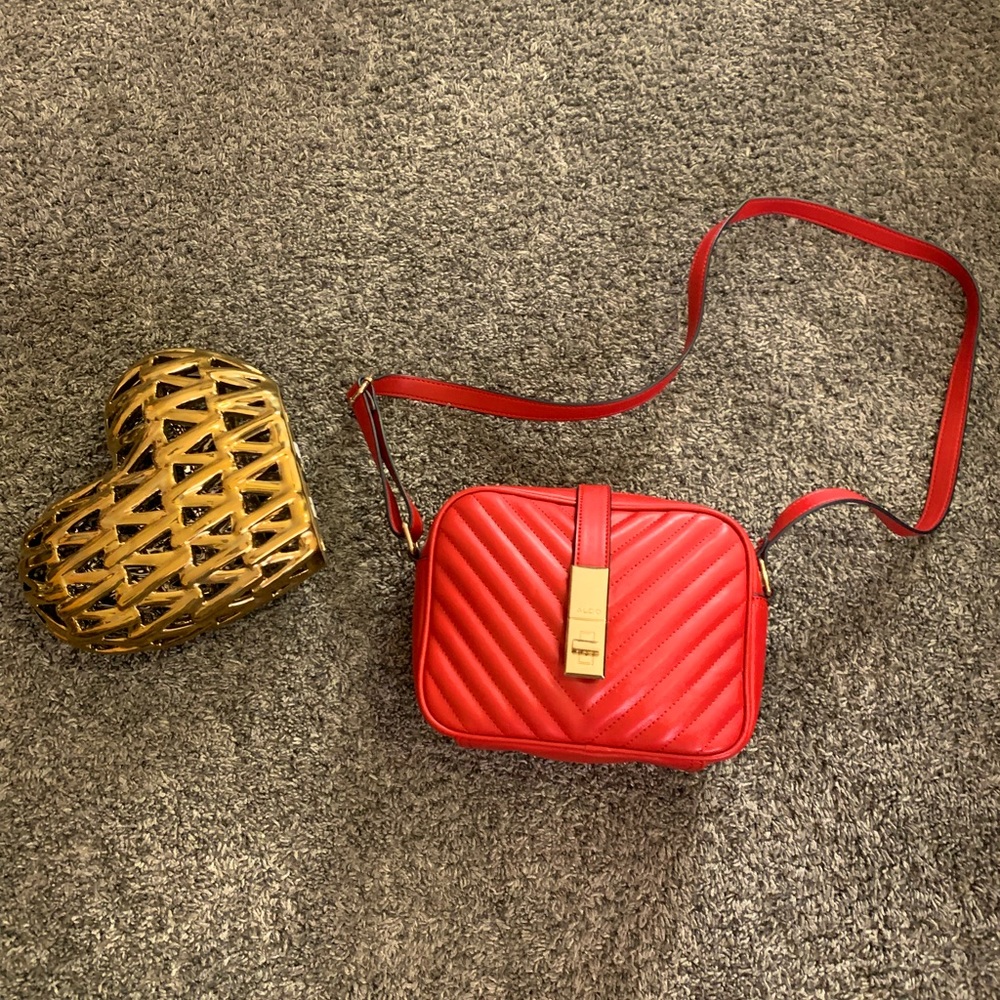 Aldo red crossbody bag